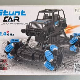 EULOGIA RC Stunt Car - 2.4GHz Remote Control 360° Rotation Stunt Car (Red)