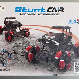 EULOGIA RC Stunt Car - 2.4GHz Remote Control 360° Rotation Stunt Car (Red)