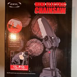 Mini Electric Chainsaw - Cordless Portable Chainsaw with Battery and Charger