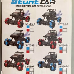 EULOGIA RC Stunt Car - 2.4GHz Remote Control 360° Rotation Stunt Car (Red)