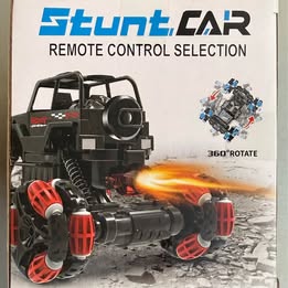 EULOGIA RC Stunt Car - 2.4GHz Remote Control 360° Rotation Stunt Car (Red)