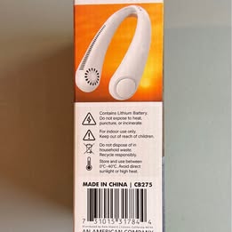 Personal Neck Fan - Hands-Free USB-C Rechargeable - Like New Open Box