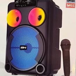 GEDI-G GD-892 RGB Portable Wireless Speaker with LED Lights (Open Box)