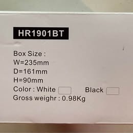 LERSGÒ HR1901BT Bluetooth Alarm Clock Radio - FM Radio with USB Charging (Open Box)