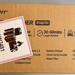 SnapGo Pressure Washer - Model GYG 970 PSI Cordless - Open Box Like New