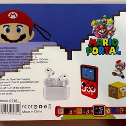 Mario Portal GT-65 Wireless Earbuds Gift Set - Bluetooth 5.4 Earbuds (Open Box)