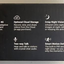 4G LTE Cellular Trail Camera - Built-In SIM Wide-Angle Night Vision Wildlife Security