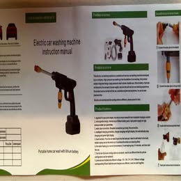 21V Cordless Pressure Washer - Portable Car Washer with Foam Cannon (Open Box)