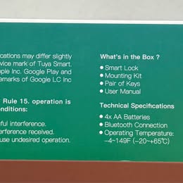 Evanshow Z02 Smart Lock - Keypad Fingerprint Bluetooth Door Lock (Open Box)