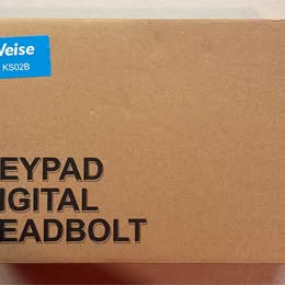 Veise KS02B Keypad Digital Deadbolt & 801 Lever Set - Complete Lock System (Open Box)