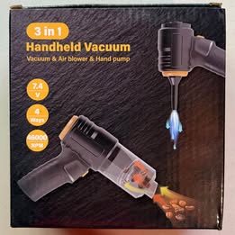 3-in-1 Handheld Vacuum - Cordless Vacuum, Air Blower & Hand Pump (Open Box)