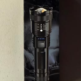 TY-908 High-Power LED Flashlight - 1200 Lumens USB Rechargeable (Open Box)