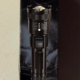 TY-908 High-Power LED Flashlight - 1200 Lumens USB Rechargeable (Open Box)