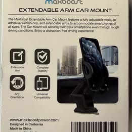 Maxboost Extendable Arm Car Mount - Universal Smartphone Holder