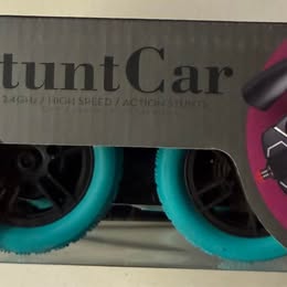 2.4GHz Double-Sided Stunt RC Car - 4WD with Lights & Music (Ages 8+)