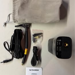 SCJYGEGE Portable Air Compressor & Power Bank - 150 PSI Tire Inflator (Open Box)