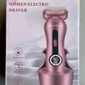 Akunbem Women's Electric Shaver - Waterproof Rechargeable Body Shaver with LED Display