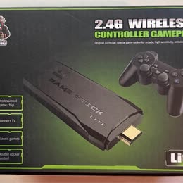 Professional Game Stick Lite - 4K HDMI Retro Console with 2.4G Wireless Controllers (Open Box)