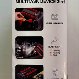 3-in-1 Car Jump Starter 4000A - Portable Power Bank & Emergency Flashlight (Open Box)