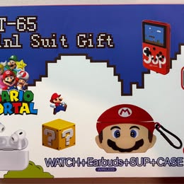 Mario Portal GT-65 Wireless Earbuds Gift Set - Bluetooth 5.4 Earbuds (Open Box)