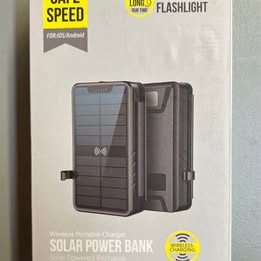 Safe Speed Portable Solar Power Bank - Eco-Friendly Emergency Charger