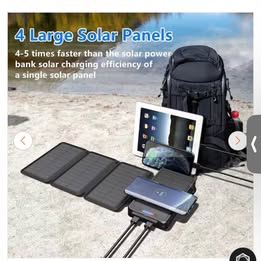Safe Speed Portable Solar Power Bank - Eco-Friendly Emergency Charger