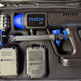 YYHZZK Portable Electric Car Washing Machine - Cordless Rechargeable Pressure Washer