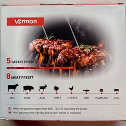 Vermon 150 P2 Wireless BBQ Meat Thermometer - Dual Probe Digital Thermometer (Open Box)