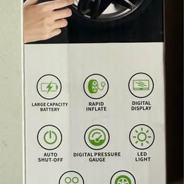 SCJYGEGE Portable Air Compressor & Power Bank - 150 PSI Tire Inflator (Open Box)