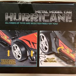 Alloy Metal Remote Control Car - High Strength RC Hurricane Toy (Ages 6+)