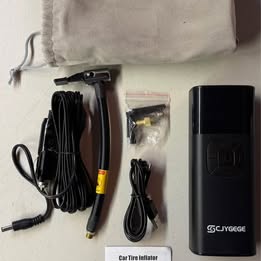 SCJYGEGE Portable Air Compressor & Power Bank - 150 PSI Tire Inflator (Open Box)