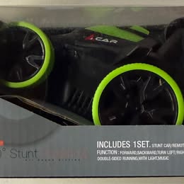 360° Stunt RC Car - Double-Sided Remote Control with Lights & Music (Ages 6+)