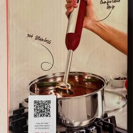 Hand Blender Turbo One - 500W Immersion Blender (Open Box)