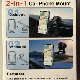 Easy One Touch Car Phone Bracket ML-213 - 2-in-1 Dashboard & Windshield Mount