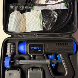 YYHZZK Portable Electric Car Washing Machine - Cordless Rechargeable Pressure Washer