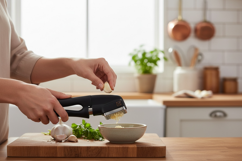 Kitessensu High Efficiency Garlic Press - New Sealed