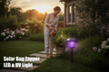 Solar Bug Zapper LED & UV Light - Outdoor Mosquito Killer Lamp