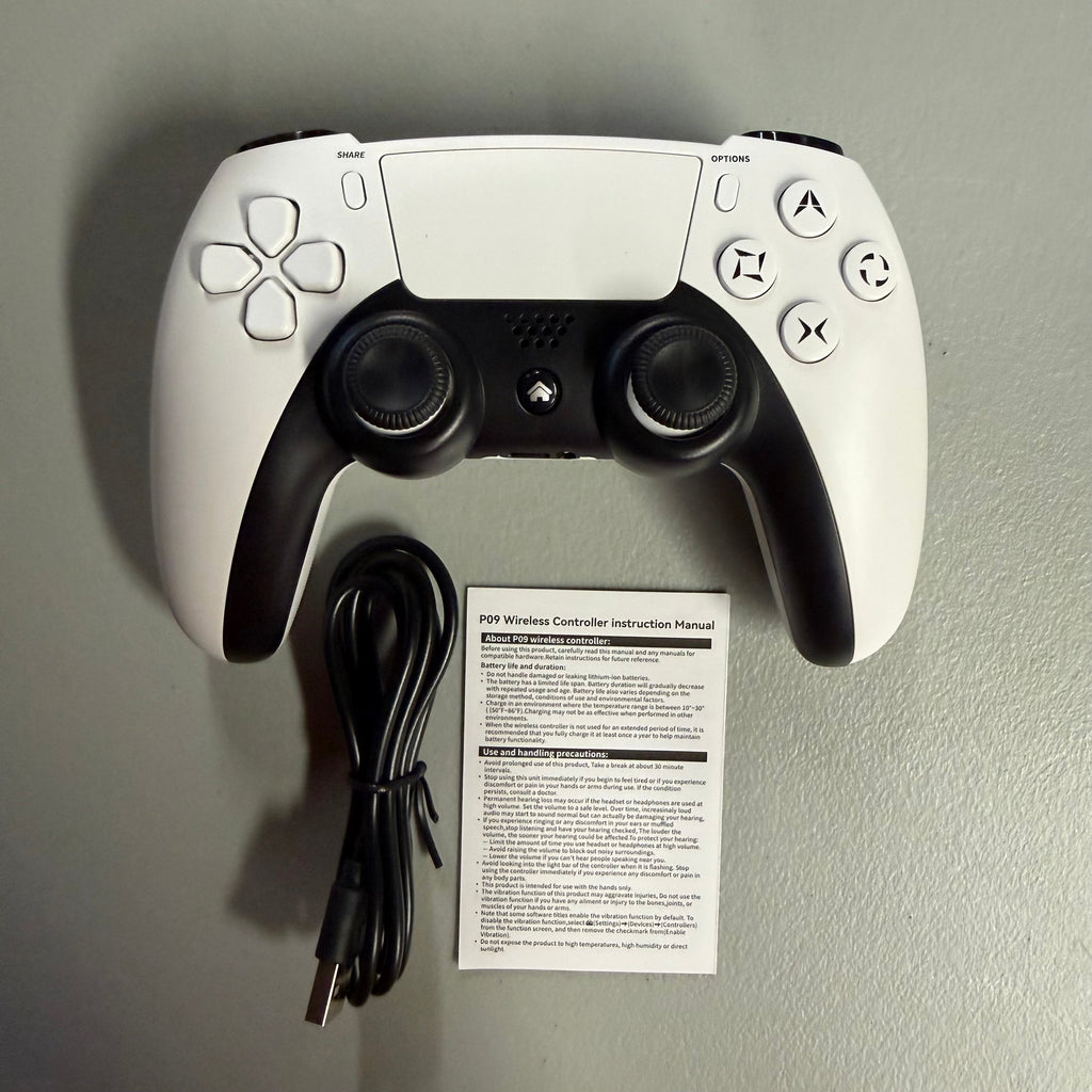 P09 Wireless Game Controller - White (Open Box - Like New)