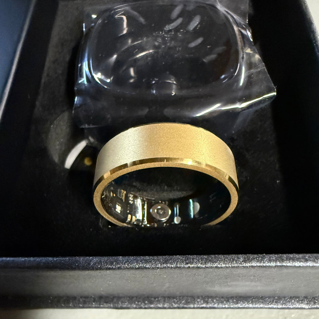YULUKAO Smart Ring Health Tracker - Gold Size 10/11 (Open Box)