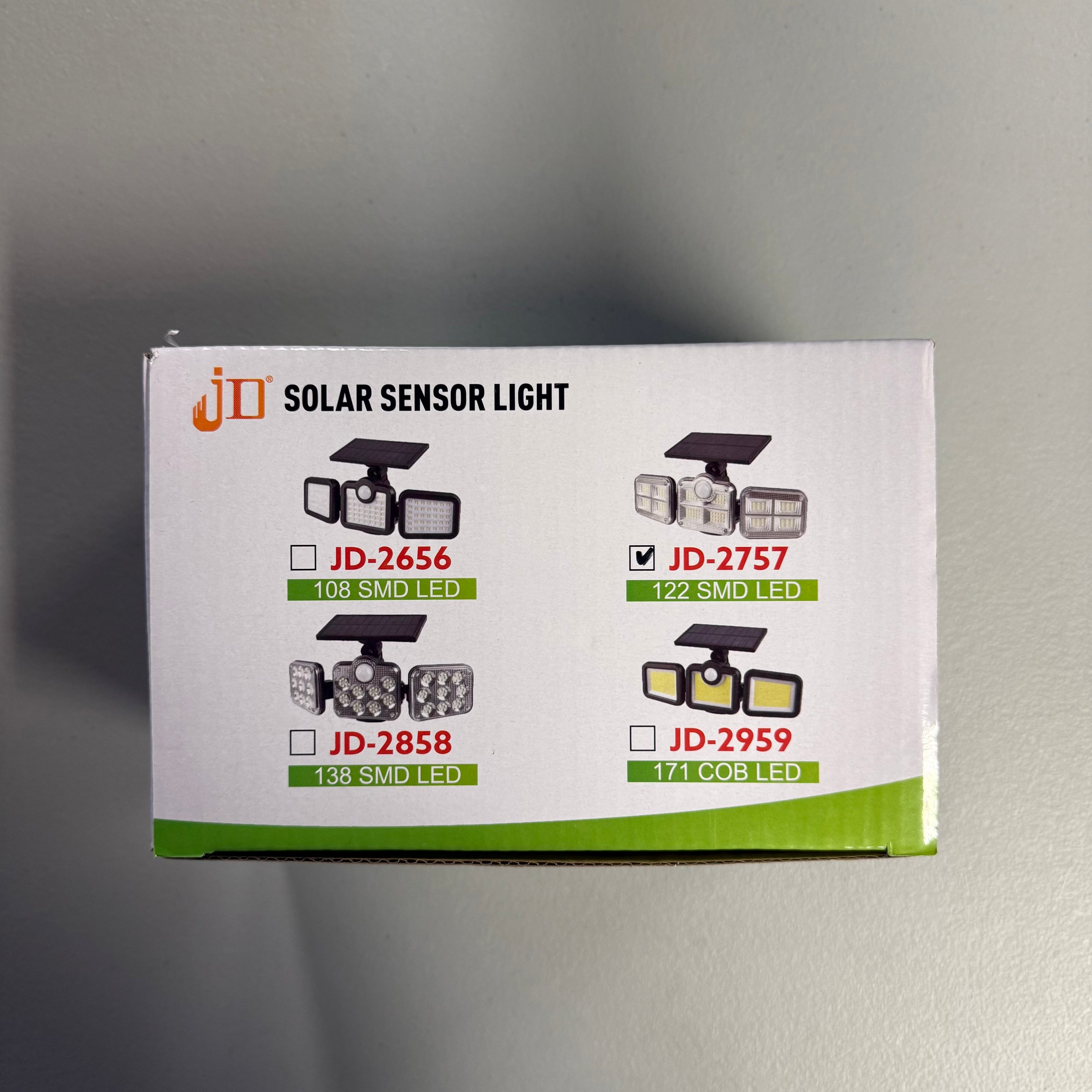 JD-2757 Solar Sensor Light 122 SMD LED with Remote Control (Open Box)