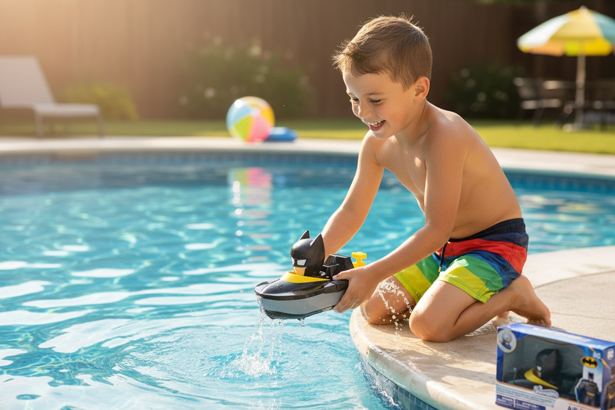 DC Batman SwimWays Air Boat - Pool Toy