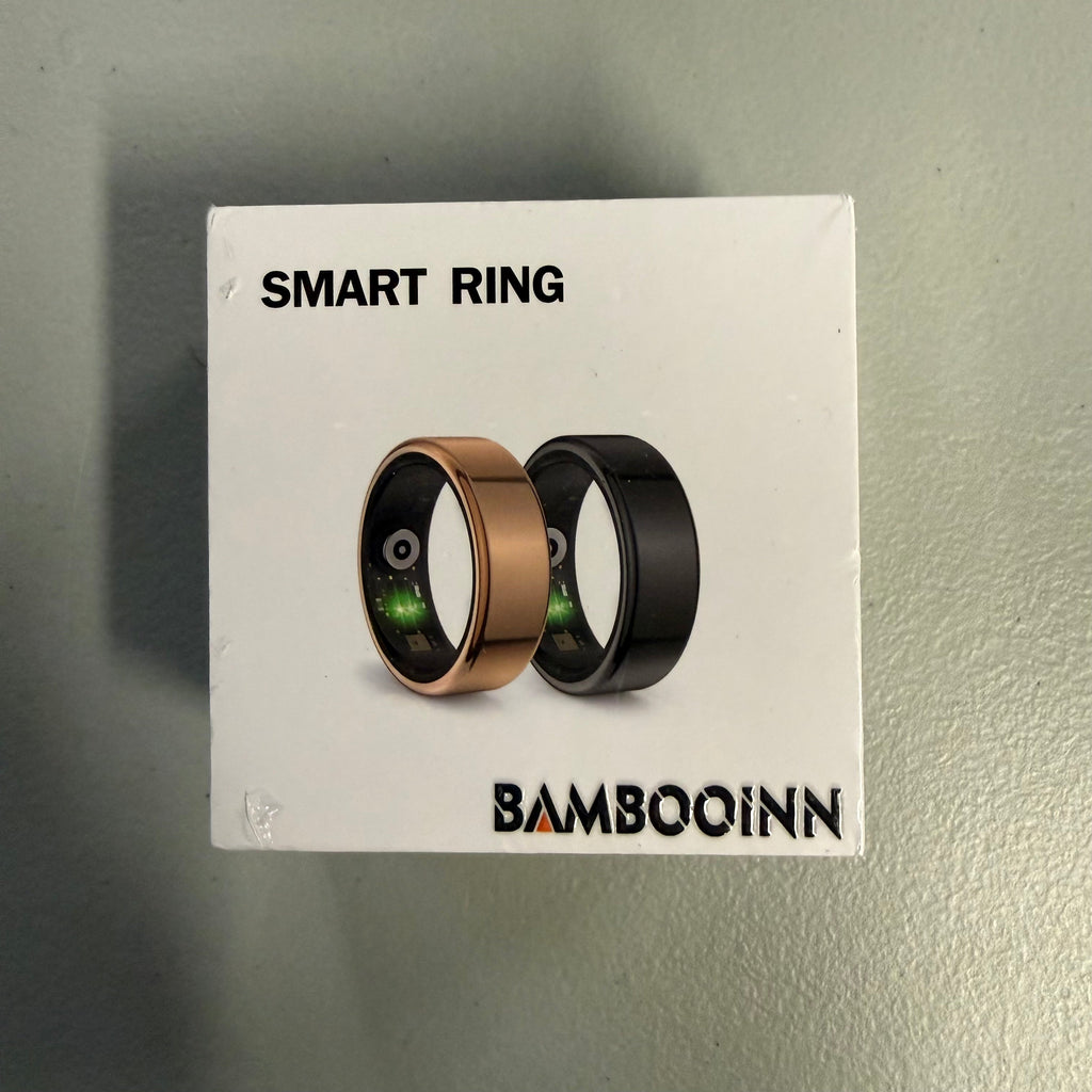 BAMBOQINN Smart Ring R02 - Stainless Steel Wearable Tech - Size 12