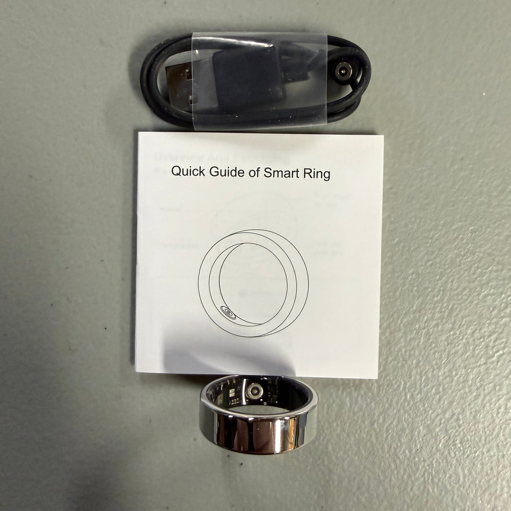 BAMBOQINN Smart Ring R02 - Stainless Steel Wearable Tech - Size 12