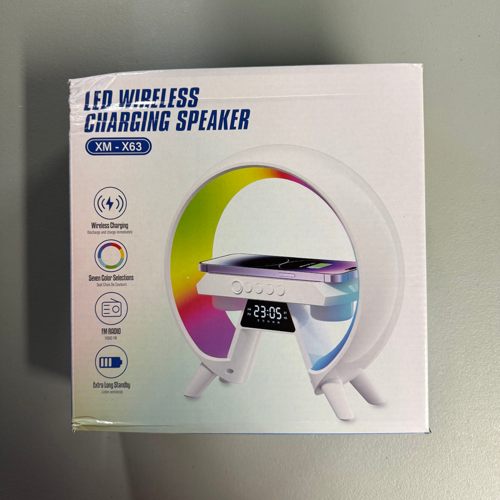 LED Wireless Charging Speaker XM-X63 - Sunrise Alarm Clock (Open Box Like New)