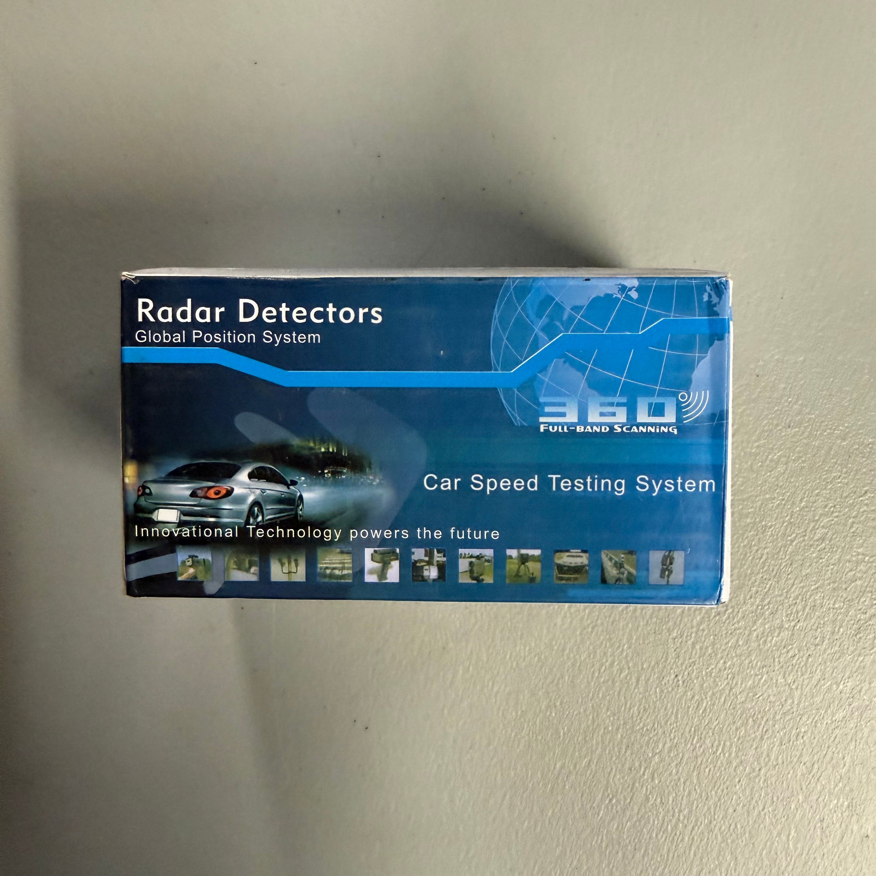 360° Full-Band Radar Detector with GPS & Voice Alerts - Car Speed Testing System (Open Box)