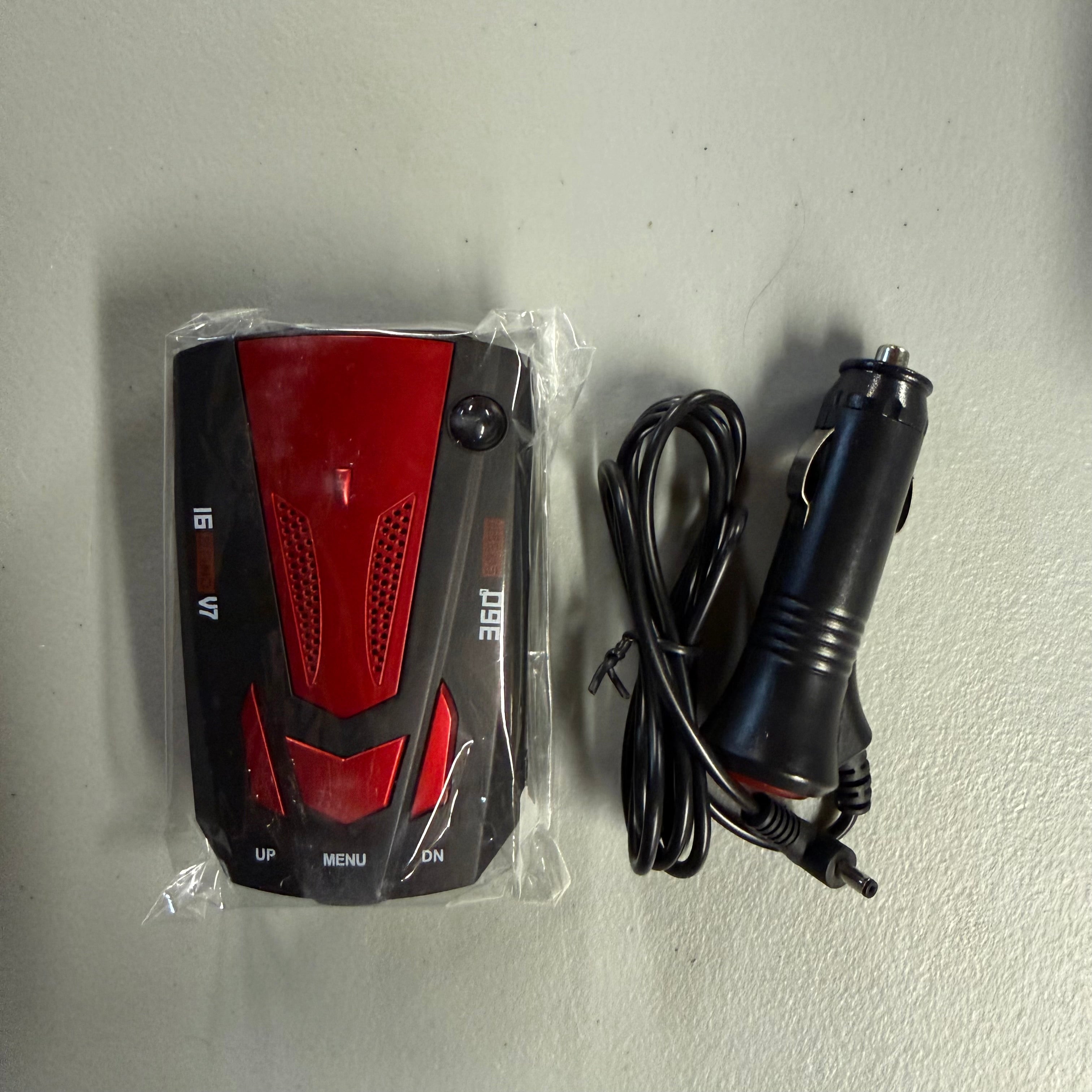 360° Full-Band Radar Detector with GPS & Voice Alerts - Car Speed Testing System (Open Box)