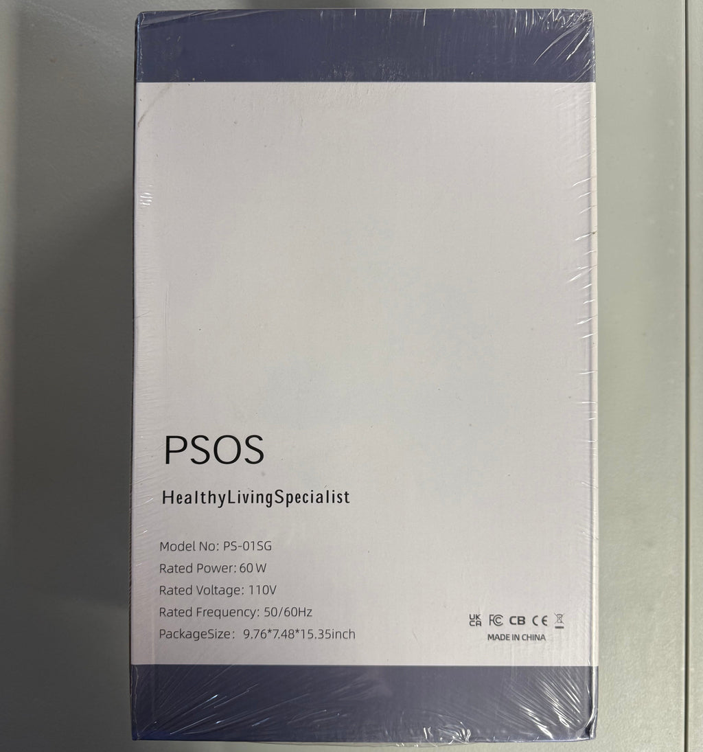 PSOS Dehumidifier 60W - Electric Home Dehumidifier with Colorful Lights - White