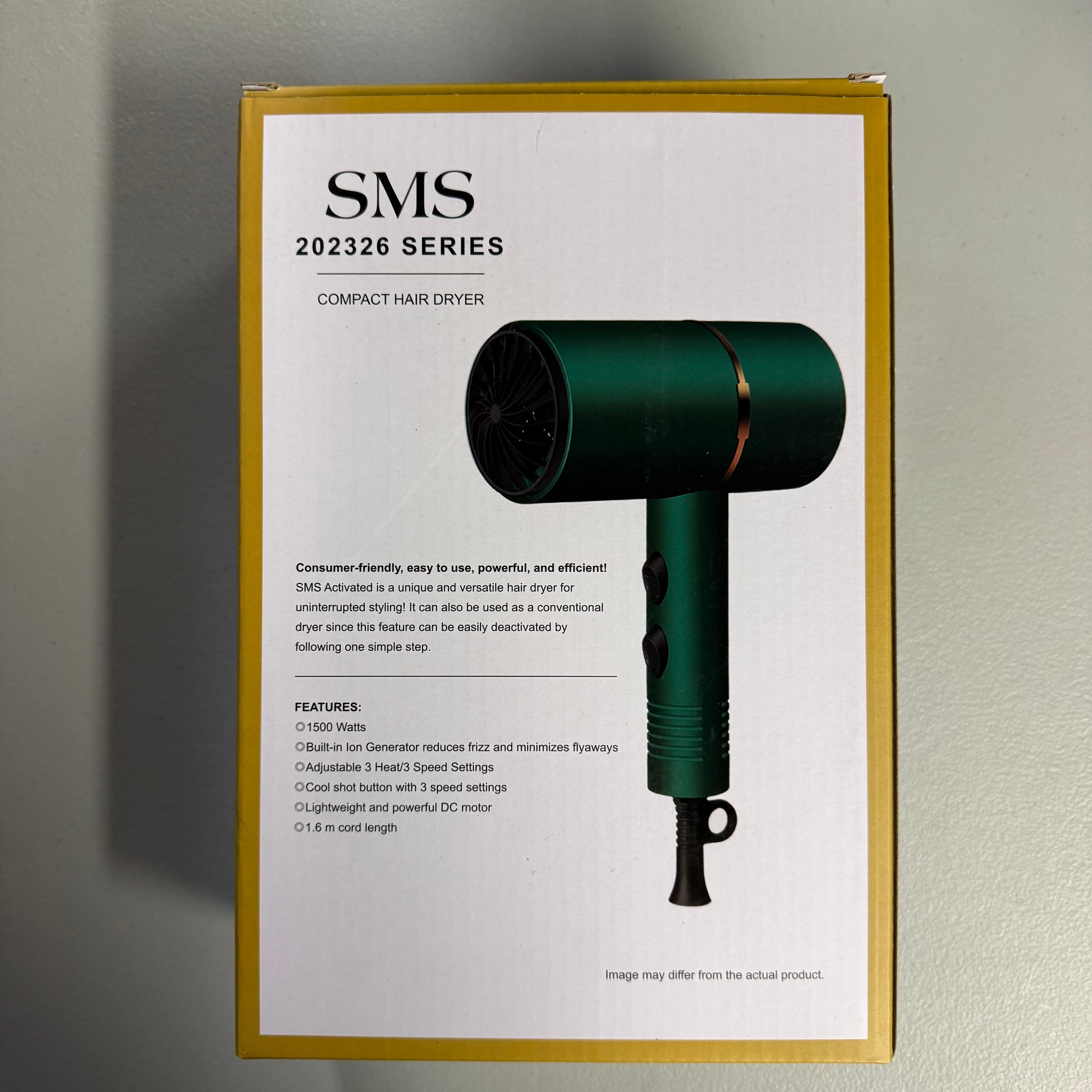 SMS 202326 Series Compact Hair Dryer - Green (Open Box)