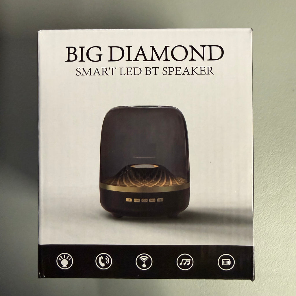 Big Diamond Smart LED Bluetooth Speaker - Open Box Like New