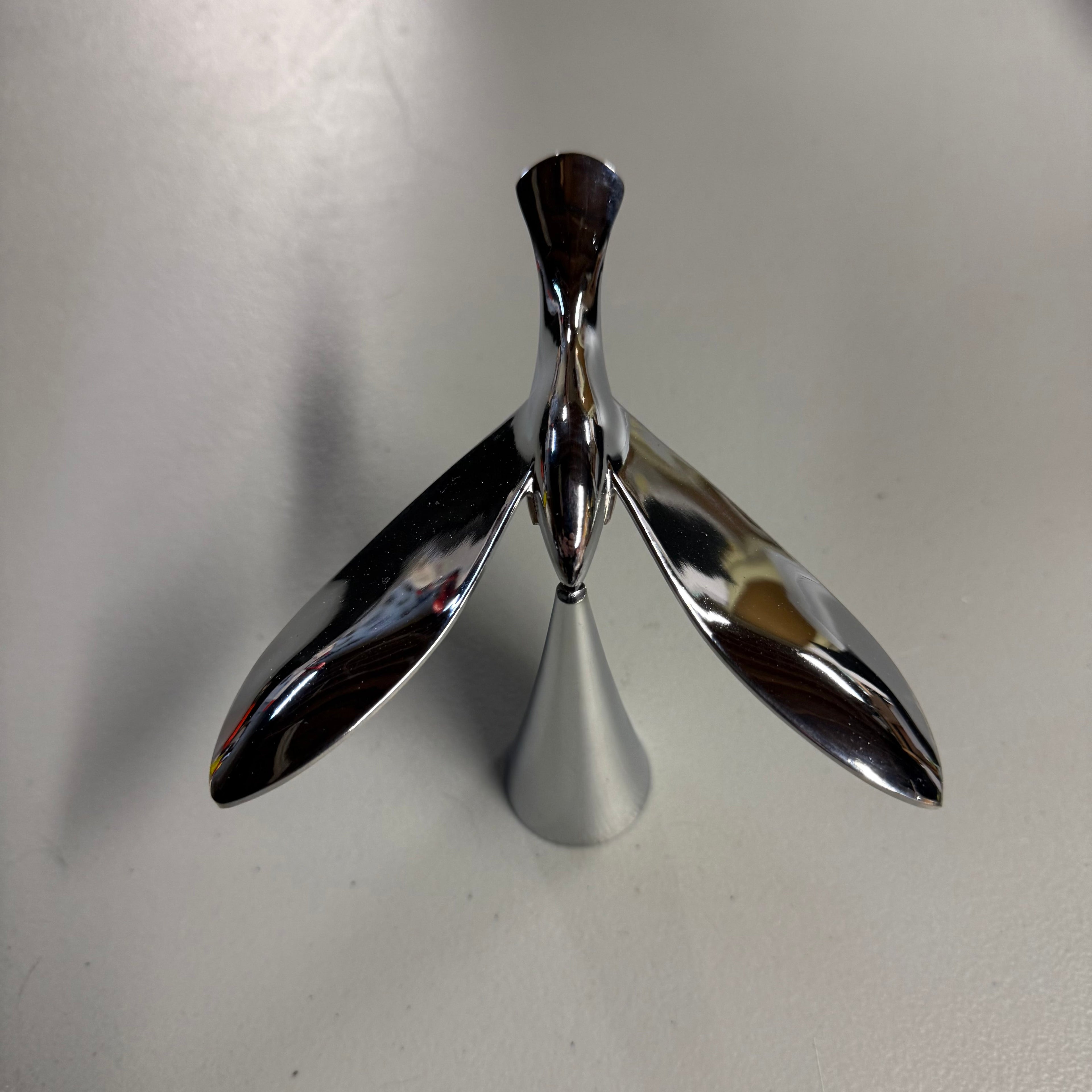 Whale Tail Bottle Opener Set - Chrome Finish Bar Accessory